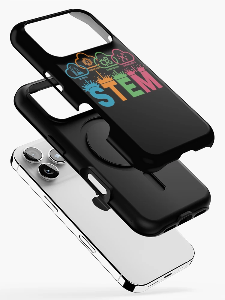 Thumbnail 2 of 4, iPhone Case, Science Technology Engineering Math School Tee designed and sold by HaileyRobel.