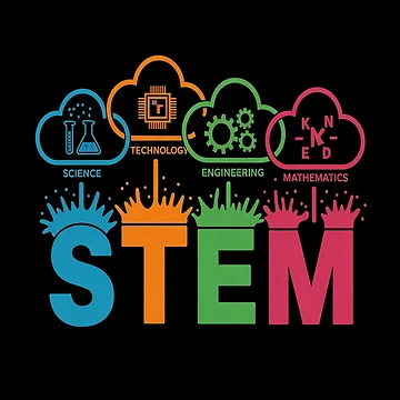 Artwork thumbnail, Science Technology Engineering Math School Tee by HaileyRobel