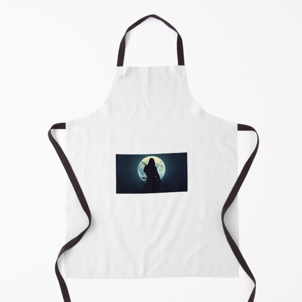 Item preview, “Moonlit Samurai – Silhouette Under the Full Moon” designed and sold by ZenPop Art.