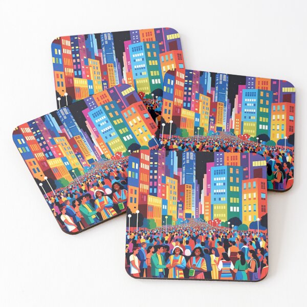 Item preview, Vibrant metropolis  designed and sold by JLeonardoArt.
