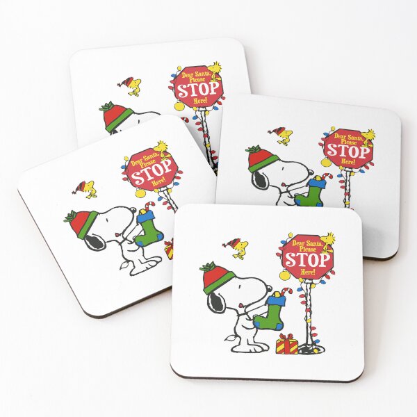 Item preview, Christmas Sign Dear Santa Stop Here Snoopy And Boot designed and sold by Julietbetsy.