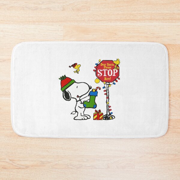 Item preview, Christmas Sign Dear Santa Stop Here Snoopy And Boot designed and sold by Julietbetsy.