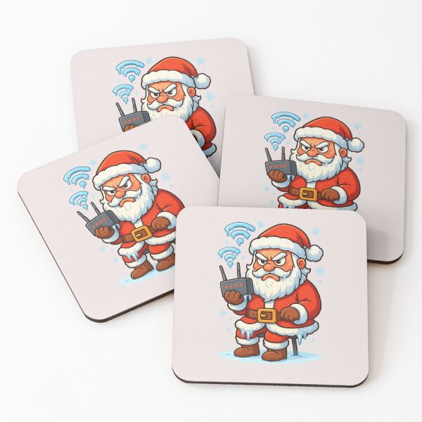 Item preview, Santa’s Wi-Fi Is Down – Funny Christmas Internet Fail Art designed and sold by StickerVibeStudio.