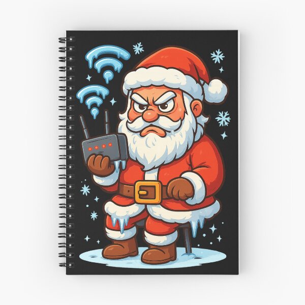 Item preview, Santa’s Wi-Fi Is Down – Funny Christmas Internet Fail Art designed and sold by StickerVibeStudio.