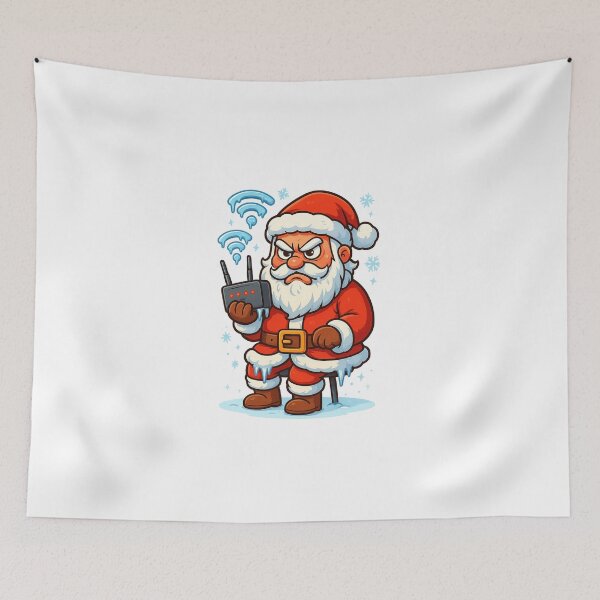 Item preview, Santa’s Wi-Fi Is Down – Funny Christmas Internet Fail Art designed and sold by StickerVibeStudio.