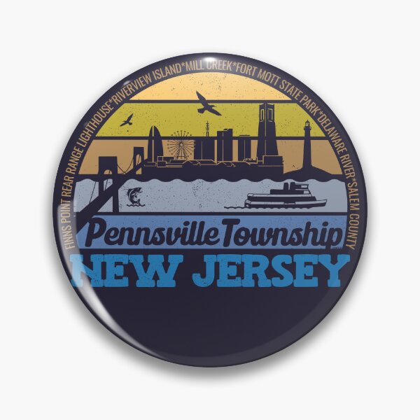 Item preview, Pennsville Township New Jersey Sunset Retro Vintage Local Pride Logo designed and sold by CRHPOD20.