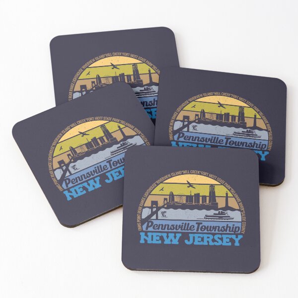Item preview, Pennsville Township New Jersey Sunset Retro Vintage Local Pride Logo designed and sold by CRHPOD20.