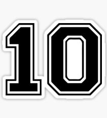 Number 10 Stickers | Redbubble