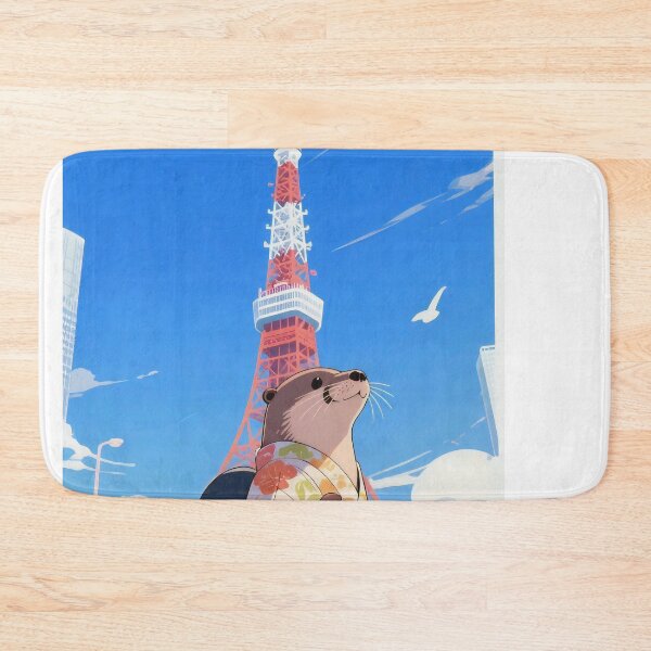 Item preview, Cute Otter In The Tokio Tower designed and sold by Aguilar Trips.