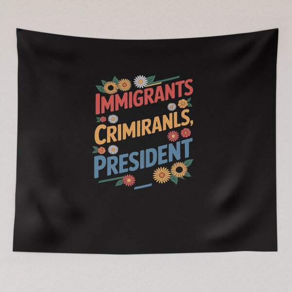 Item preview, Immigrants Are Not Criminals The President Is Feminist designed and sold by Viepenny.
