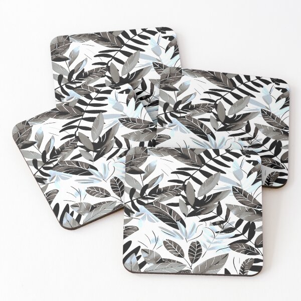 Item preview, Leaves in Gray Abstract designed and sold by ViaARTfactory.