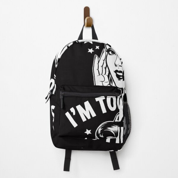 Item preview, I'm Too Much Go Find Less Pinup Feminist designed and sold by Viepenny.