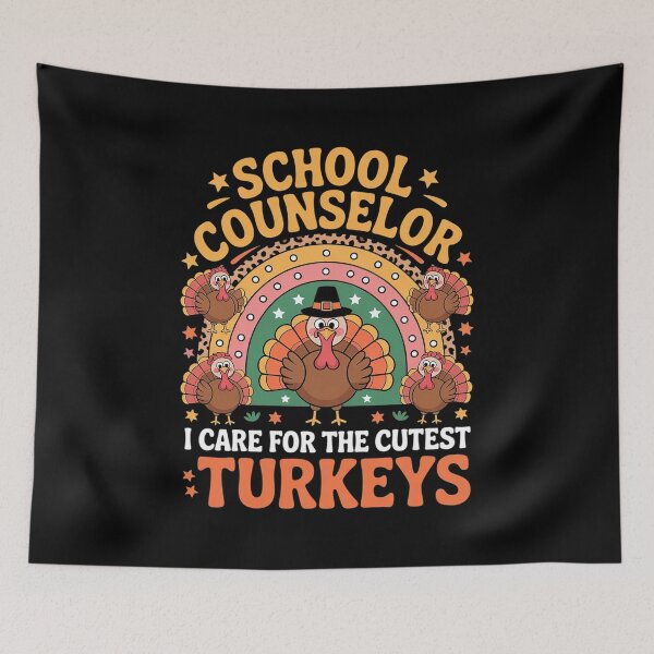 Item preview, I Care For The Cutest Turkeys Thanksgiving School Counselor  designed and sold by HaileyRobel.