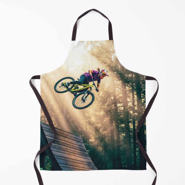 Item preview, Extreme airborne maneuver above a giant wooden platform. designed and sold by Hinson MTB Visuals.