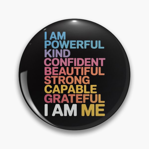 Item preview, I am Powerful Kind Confident Beautiful Strong Capable Quote designed and sold by Viepenny.