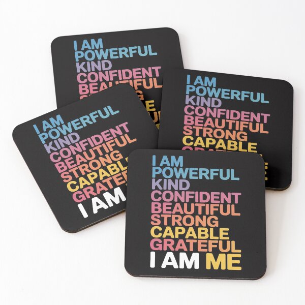 Item preview, I am Powerful Kind Confident Beautiful Strong Capable Quote designed and sold by Viepenny.