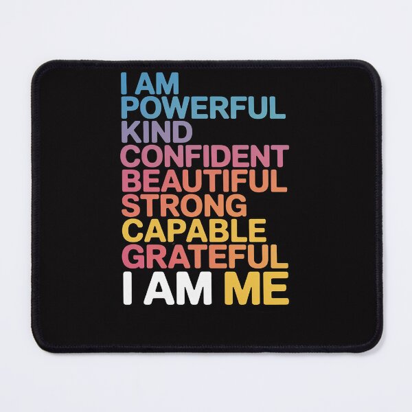 Item preview, I am Powerful Kind Confident Beautiful Strong Capable Quote designed and sold by Viepenny.