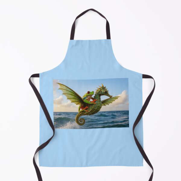 Item preview, Red Eyed Tree Frog Riding a Winged Seahorse designed and sold by Tridentulus.