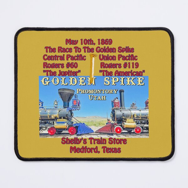 Item preview, Union Pacific vs Central Pacific, Great Race To Promontory 1869, Shelly's Train Store, Vintage, Classic, Collectible Train Logos, Rail & Railroad Logos, stickers, t-shirts, posters designed and sold by MoreEZUSA-Here.