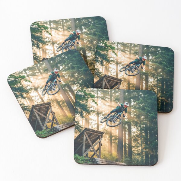 Item preview, Thrilling aerial feat executed above a hefty wooden ramp. designed and sold by Hinson MTB Visuals.