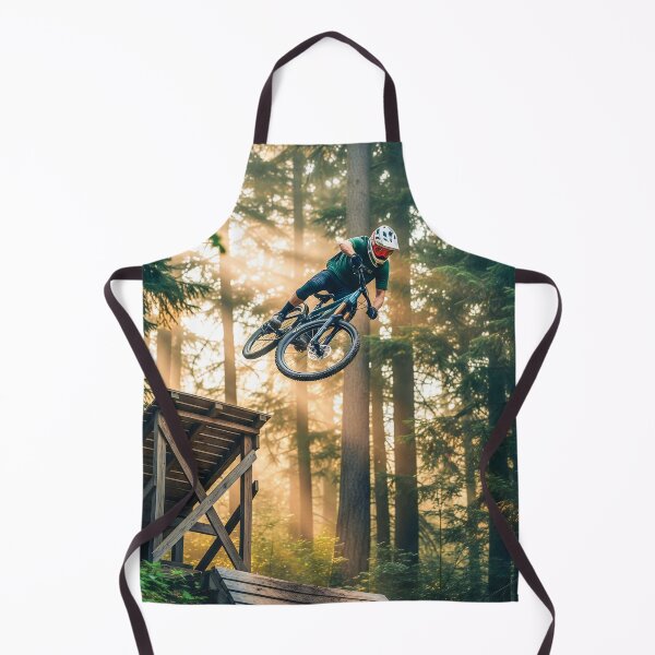 Item preview, Thrilling aerial feat executed above a hefty wooden ramp. designed and sold by Hinson MTB Visuals.