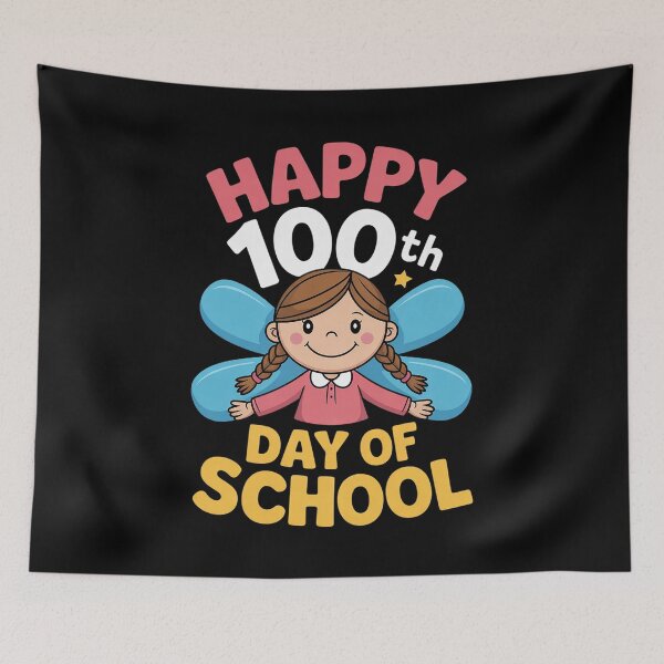 Item preview, 100 Days of School for girls  designed and sold by AmparoBoyle.