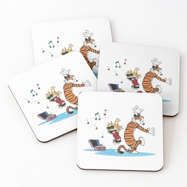 Item preview, Calvin And Hobbes Dance Party – Retro Comic Duo & Music Vibes Illustration designed and sold by pellamfeferr.