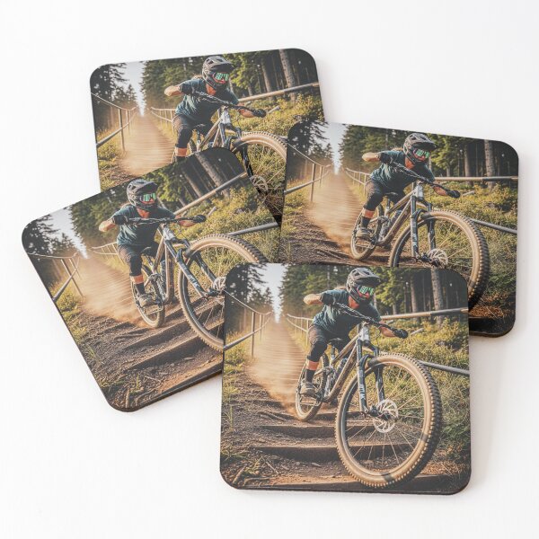 Item preview, Thredding Narrow Forest Stairs with No Fear. designed and sold by Hinson MTB Visuals.