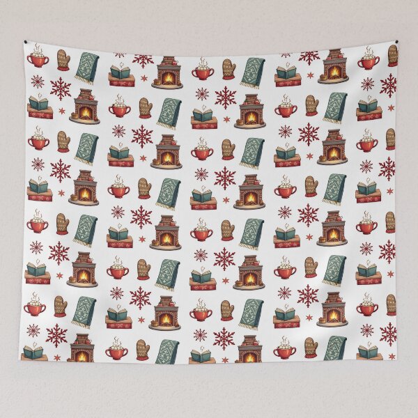 Item preview, Cozy Winter Hygge Sticker Set for Home | Cute Hand-Drawn Seasonal Decor and Gift Idea designed and sold by ebocraft.