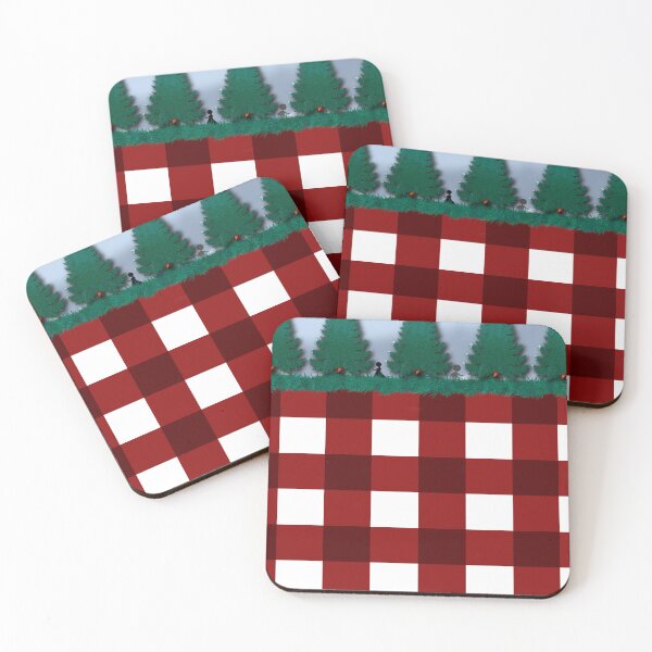 Item preview, Rustic Buffalo Plaid Forest Pattern designed and sold by ArtfulEscapes25.