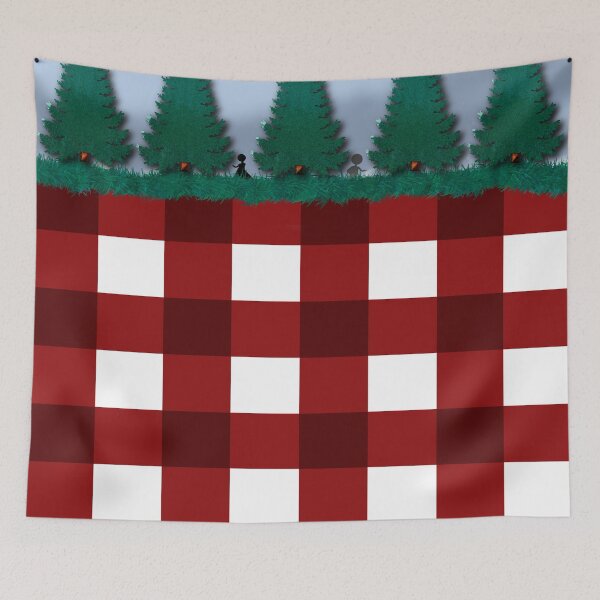 Item preview, Rustic Buffalo Plaid Forest Pattern designed and sold by ArtfulEscapes25.