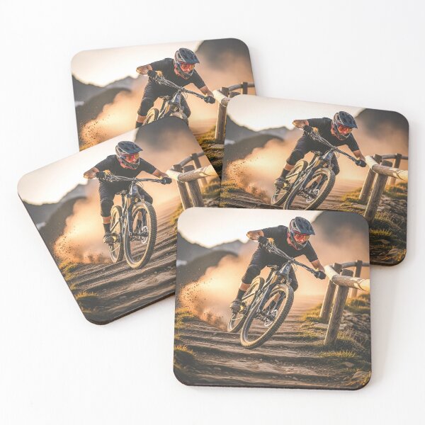 Item preview, Adrenaline Alpine Descent on Rugged Stair Trail. designed and sold by Hinson MTB Visuals.
