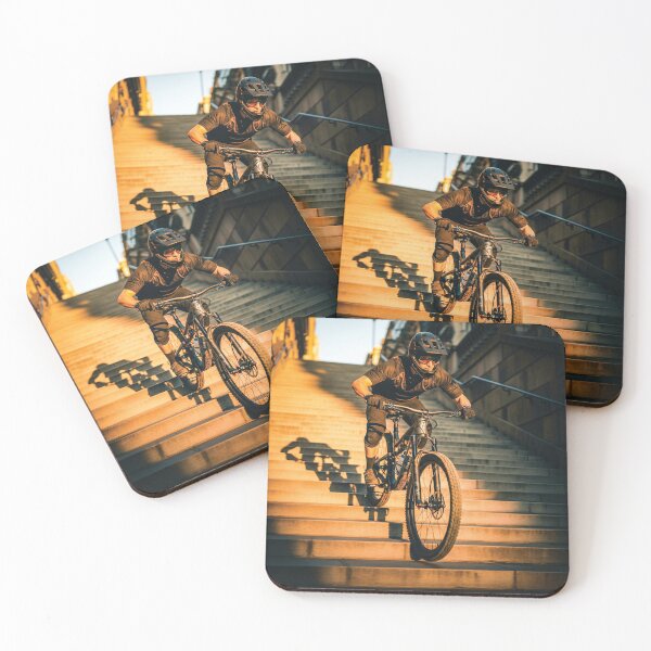 Item preview, High-Adrenaline Urban Stair Drop by Gritty Mountain Biker. designed and sold by Hinson MTB Visuals.