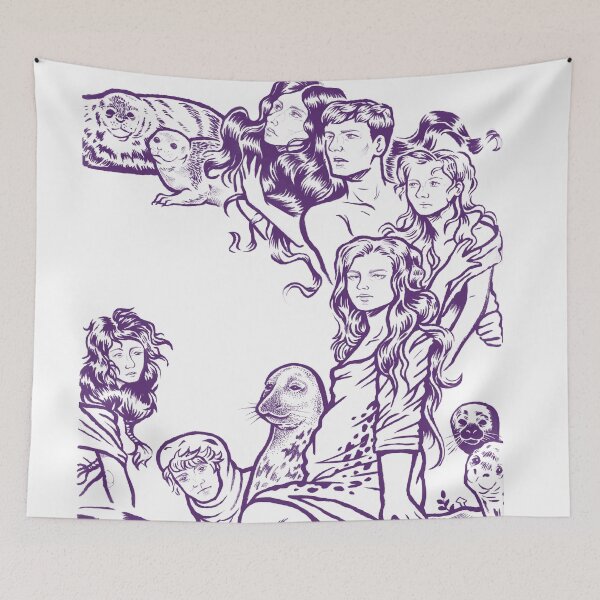 Item preview, selkie crescent purple designed and sold by petselkie.