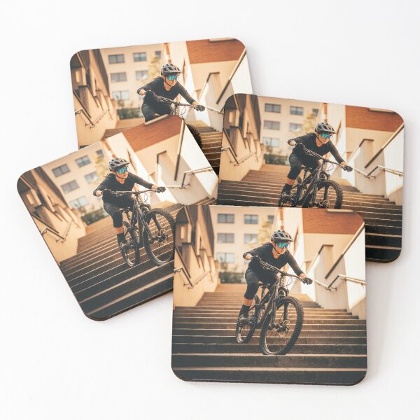 Item preview, Bold and Fast: Rider Drops Down Urban Stair Gauntlet. designed and sold by Hinson MTB Visuals.