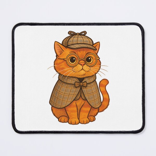 Item preview, Detective Whiskers designed and sold by Nope Cats.