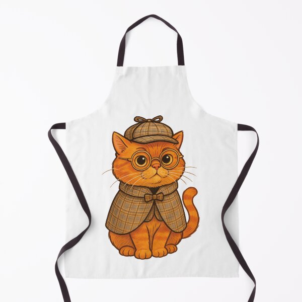 Item preview, Detective Whiskers designed and sold by Nope Cats.