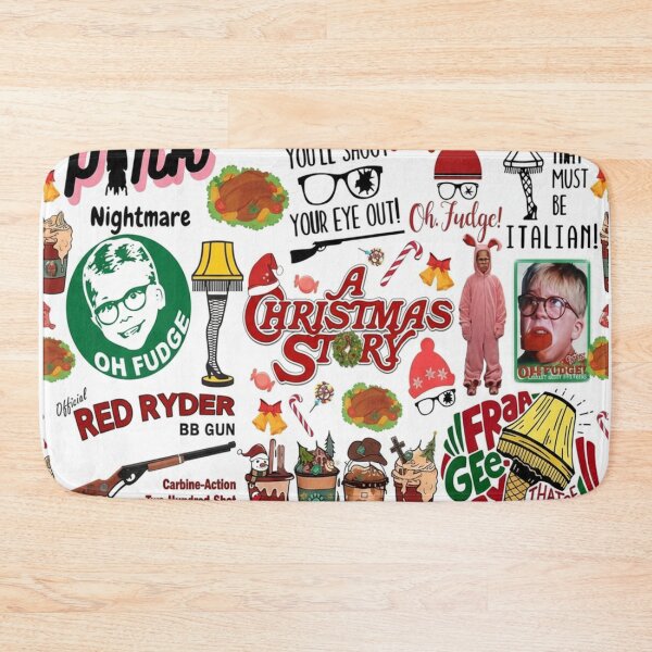 Item preview, A Christmas Story Collage – Funny Holiday Movie Quotes & Icons designed and sold by Vicky021.