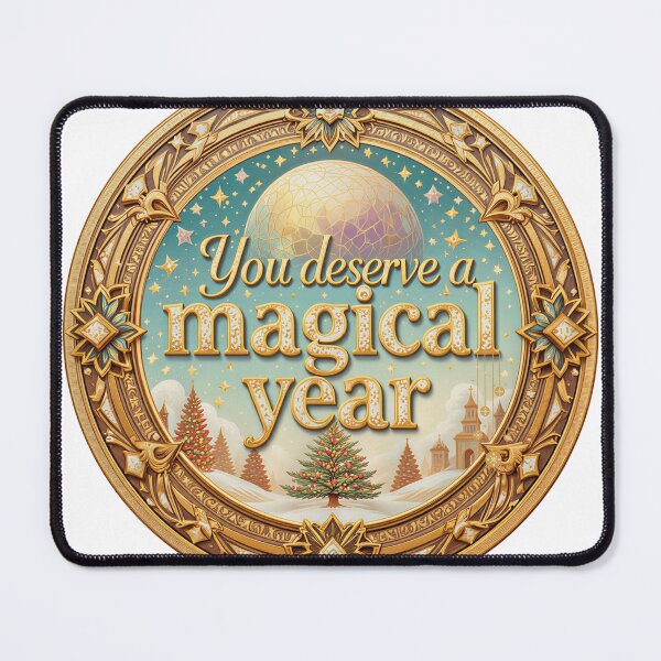 Item preview, Elegant Art Deco You Deserve a Magical Year designed and sold by AQUILAKREO.