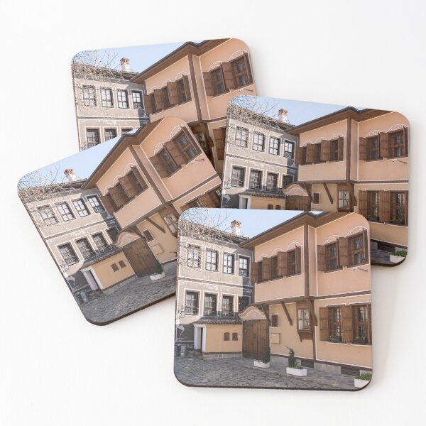 Item preview, Old Town Plovdiv Cobblestoned Street with Traditional National Revival Houses designed and sold by Georgia Mizuleva.