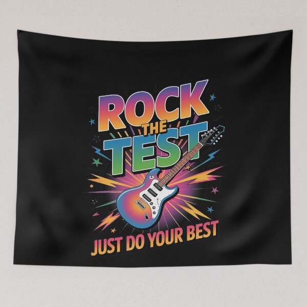 Item preview, Rock The Test Testing Day Teacher Student Just Do Your Best  designed and sold by MinaReinger.