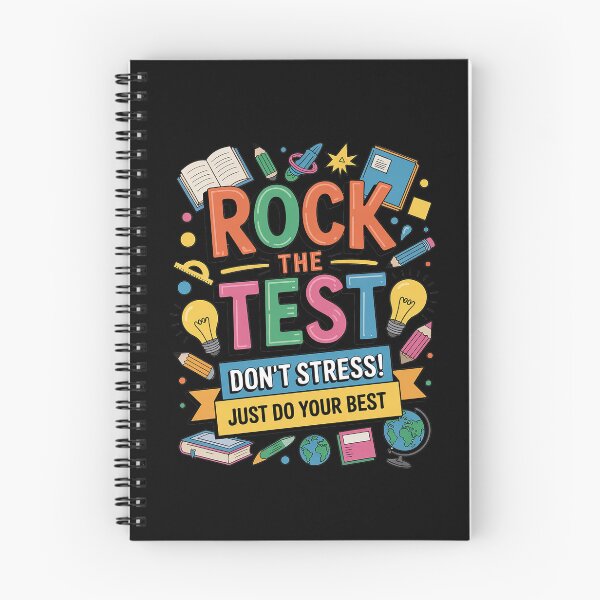 Item preview, Rock The Test Dont Stress Testing Day Teachers Students designed and sold by AmparoBoyle.