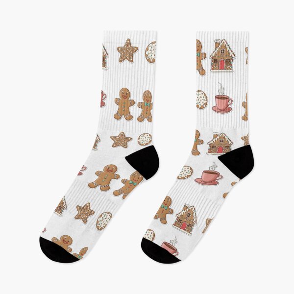 Item preview, Cute Gingerbread Friends Cookie Set | Hand-Drawn Christmas Holiday Illustration designed and sold by ebocraft.
