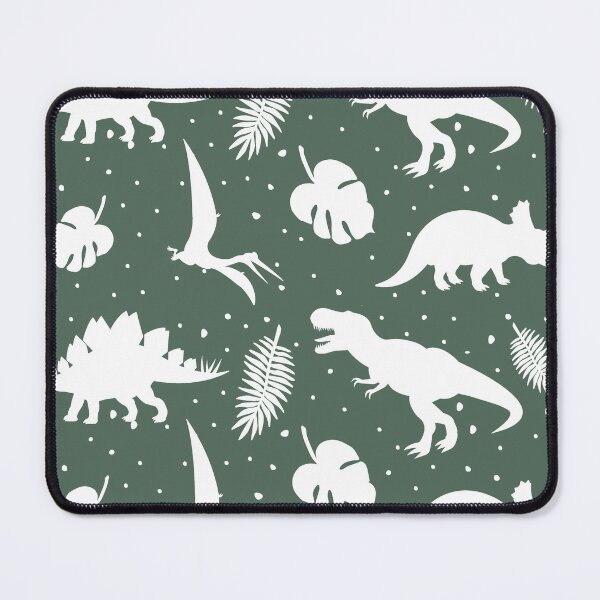 Item preview, Dinosaur Green White Silhouette Modern Elegant Minimalist Design designed and sold by Dream Avenue Media.