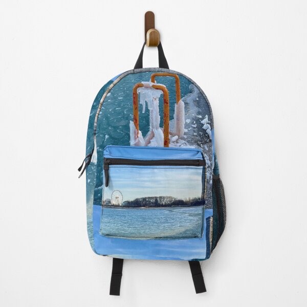 Item preview, Colors and shapes celebrate Winter on The Lakefront designed and sold by vasi imagery.
