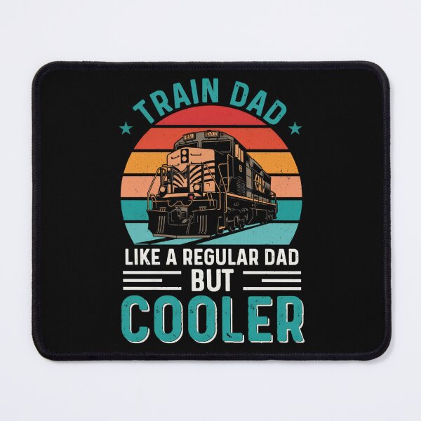 Item preview, Train Dad Vintage Retro Locomotive Gift for Cool Fathers and Rail Fans designed and sold by matjaralbalad.