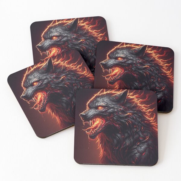 Item preview, Wild Fire Wolf designed and sold by GalleryBrisArt.