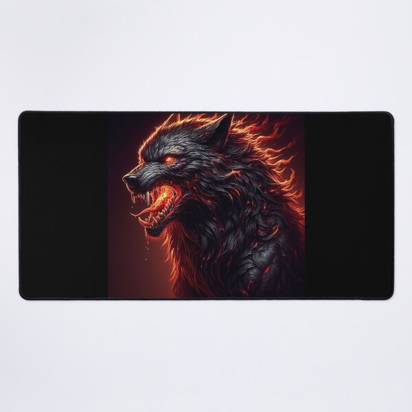 Item preview, Wild Fire Wolf designed and sold by GalleryBrisArt.