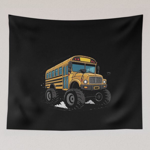 Item preview, Monster Truck School Bus Yellow Back To School Kids Toddler designed and sold by MinaReinger.