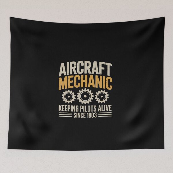 Item preview, Keeping Pilots Alive Since 1903 Aeroplane Mechanic  designed and sold by EllinoKlemo.